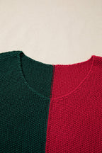 Demi Block Knit Loose Sweater