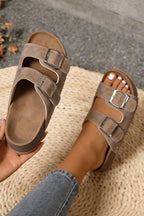 Riley Faux Suede Platform Slippers