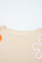 Destiny Colorblock Cuffed Loose Sweater