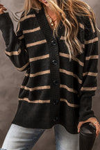 Emakira Drop Shoulder Loose Cardigan