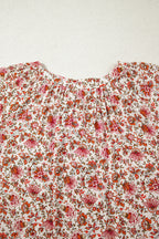 Carter Notched Puff Sleeve Blouse