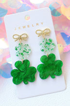 Estrella Pendant Bow Stud Earrings