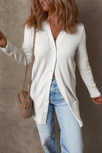 Gianna Ribbed Up Tunic Cardigan
