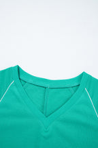 Dani Colorblock Trim Pullover Top