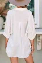 Itzel Puff Sleeve Oversize Shirt