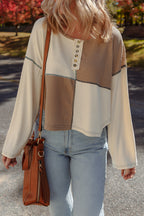 Jaliyah Knit Stitch Detail Long Sleeve Top