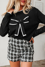 Malaysia accent Holiday Cropped Sweater