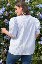 Ariah Short Bubble Sleeve PLUS Blouse