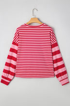 Annika Shoulder Patchwork Sleeve Pullover