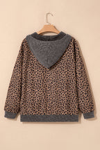 April Collar Zip Hooded Pullover