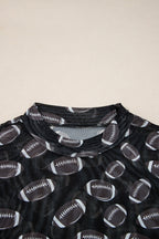 Maci Rugby Mesh Sheer Long Sleeve Top