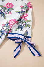Mae Knot Bubble Sleeve Blouse