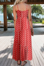 Nevaeh Straps Drawstring Maxi Dress