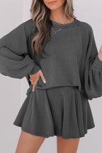 Scarlett Corded Lantern Sleeve Top