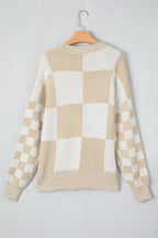 Abigail Print Drop Shoulder Sweater