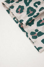 Arleth Print Contrast Trim Top