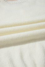 Rheakara Textured Puff Sleeve Sweater