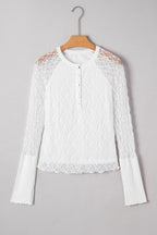 Luisa Slim Henley top Long Sleeve Top