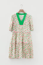 Rachel Short Puff Sleeve Dress
