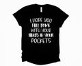 Wholesale I Hope You Fall Down Graphic Tee - White