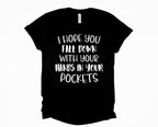 Wholesale I Hope You Fall Down Graphic Tee - White