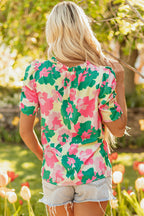 Jolene Ruched Short Sleeve Blouse