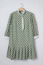 Olivia 4 Sleeve Floral PLUS Dress