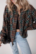 Elizabeth Plaid Print Chest Shirt