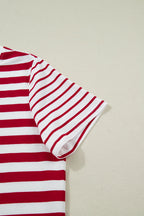 June Stripe Patchwork T Shirt