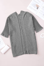 Lolatara Open Front Knit Cardigan