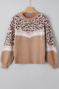 Eliana Block Knit Baggy Sweater