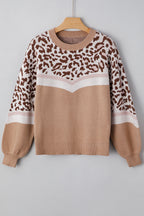 Eliana Block Knit Baggy Sweater