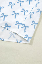 Melody Short Sleeve Bow PLUS Top
