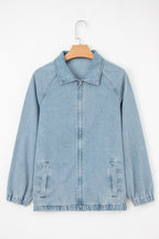 Abigail Collared Zip Up Jacket