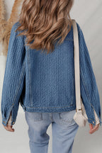 Rosalyn Flap Textured Down Jacket