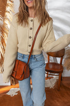 Sofia Front Cropped Cardigan Sweater