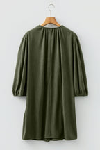 Michelle Pleated Corduroy Mini Dress