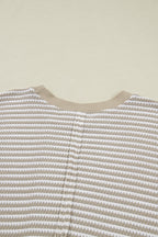 Vanessa Knit Ribbed Trim Long Sleeve PLUS Top