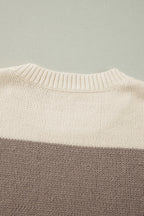 Livia Colorblock Loose Pullover Sweater