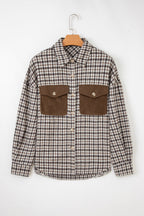 Ava Flap Patchwork Plaid Shacket