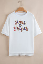 Stars & stripes sequin Loose Tee