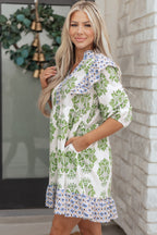 Margot Ruffle Detail Mini Dress