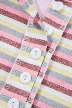 Khloe Patchwork Loose Henley Sweatshirt