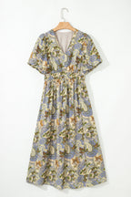 Nora Puff Sleeve Long Dress