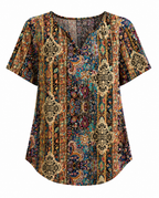 Samantha- Boho Relaxed Knit Tee