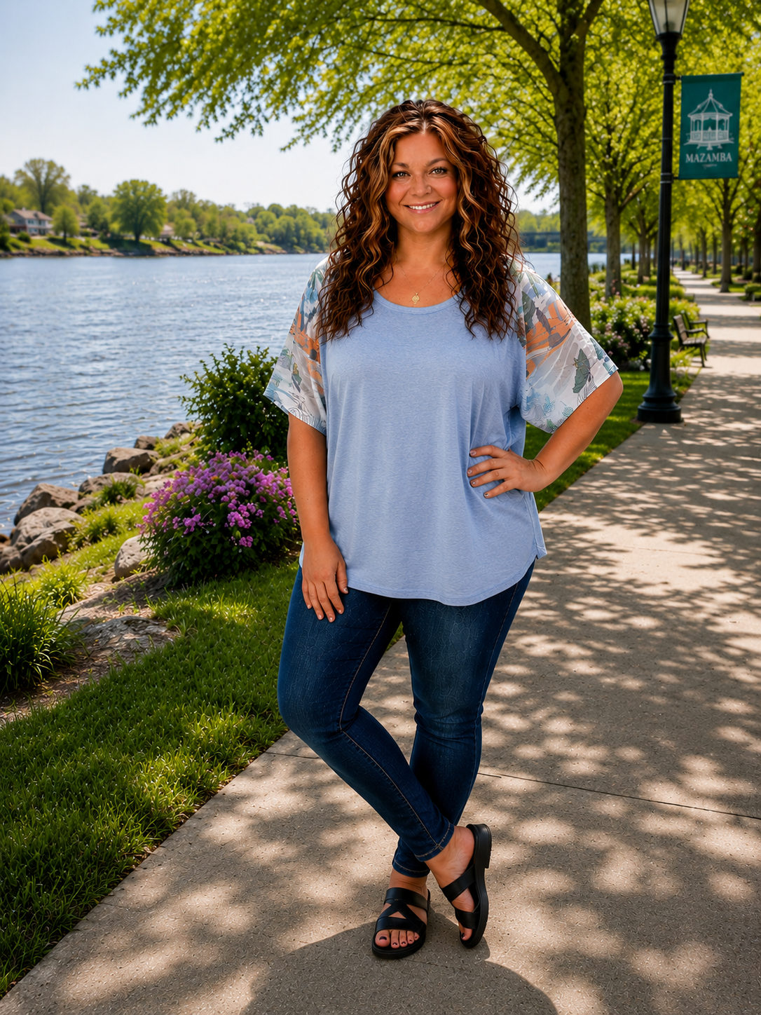 Stella- Beach Sleeve Womens Fit T Shirt- Plus Size