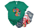 Wholesale Wisconsin Floral Graphic Tee - White
