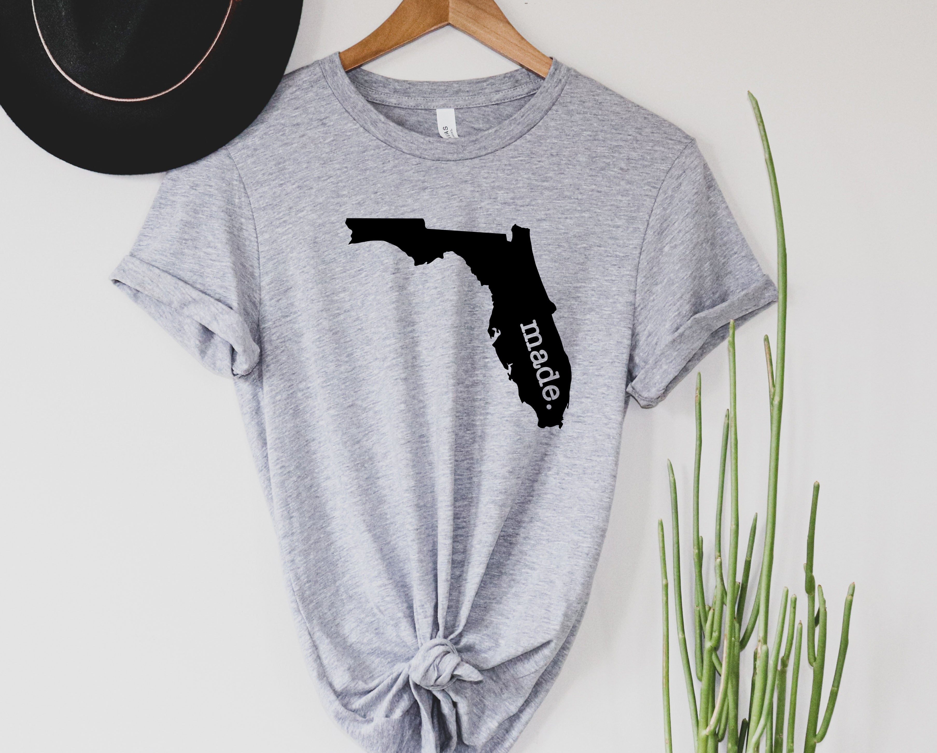 Wholesale florida Made Graphic Tee - Heather Grey