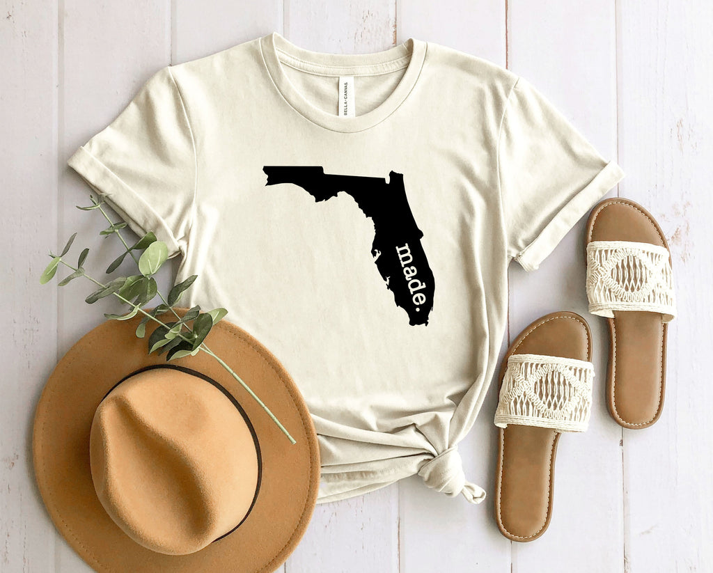 Wholesale florida Made Graphic Tee - Heather Blue