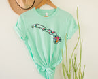 Wholesale Hawaii Floral Graphic Tee - Kelly Green